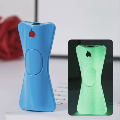Bật Lửa Khò 1 Tia - Dáng Đồng Hồ Cát - Bản Bạc Bóng
