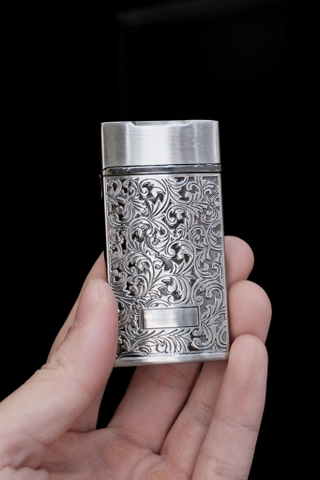 Broad Bạc - Hoa Văn Dáng Bầu ( Mở Nắp)