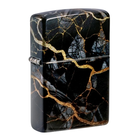 Bật Lửa ZIPPO - Classic - Fusion Marble Design ( Vân Đá Đen)
