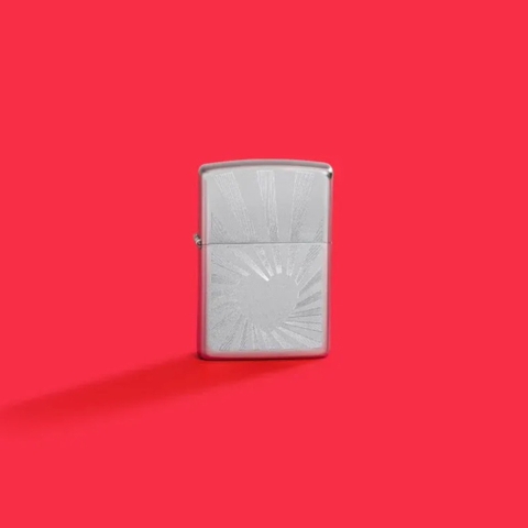 Bật Lửa ZIPPO - Classic - Love Radiates Design ( Trái Tim Bạc Satin )