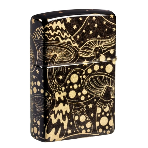 Bật Lửa ZIPPO - Classic - Mushroom Drift Design ( Nấm Đen)