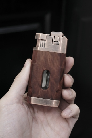 Honest Cigar Lỗ Tròn- Sơn Nâu Vân Gỗ - Phiên Bản 2 Tia