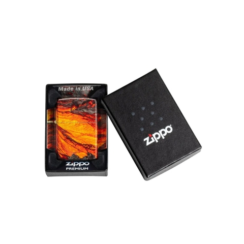 Bật Lửa ZIPPO - Classic - Lava Flow Design (Núi Lửa)