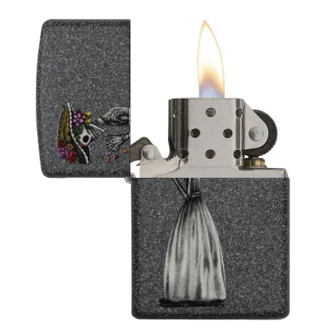 Bật Lửa ZIPPO - Classic - Iron Stone Couple (Cặp Đôi Đầu Lâu)