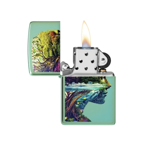 Bật Lửa ZIPPO - Classic - One with Nature Design (Mẹ Thiên Nhiên)