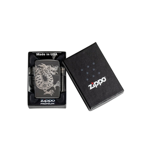 Bật Lửa ZIPPO - Classic - Lucky Dragon Design ( Rồng May Mắn )