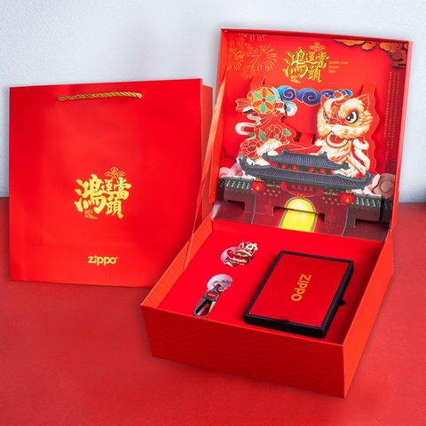 Zippo Kỳ Lân phiên bản độ - Set quà tặng