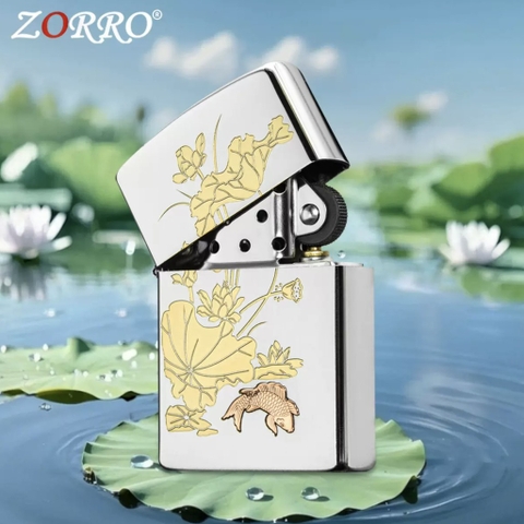 Zorro - Cá Chép Đồng Đỏ Hoa Sen  - Phiên Bản Bạc Satin