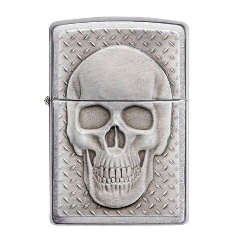 Bật Lửa ZIPPO - Classic - Skull with Brain Surprise (Đầu Lâu Bạc)