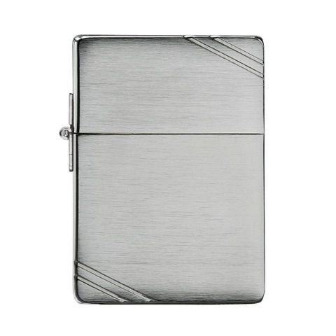Bật Lửa ZIPPO - 1935 - Replica Brushed Chrome ( Chặt Góc Bản Lề )