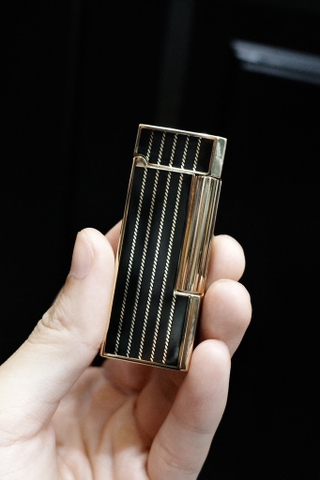 Derui Dunhill Đen Sọc - Viền Vàng