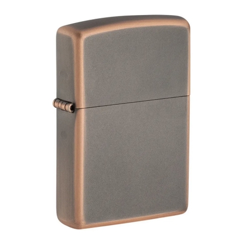 Bật Lửa ZIPPO - Classic - Rustic Bronze (Ghi Viền Nâu)
