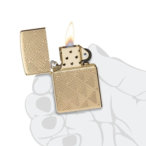 Bật Lửa ZIPPO -  Armor - Pattern Design ( Trám Thoi Vàng)