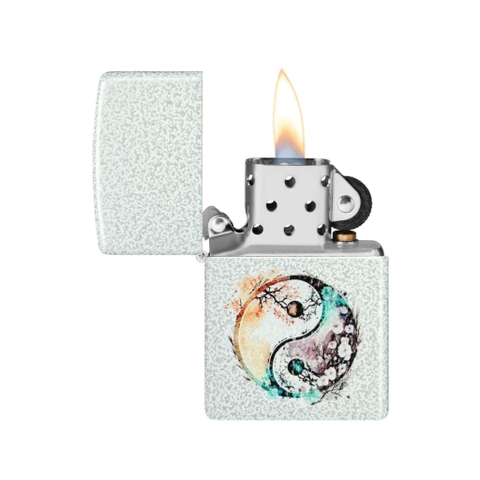 Bật Lửa ZIPPO - Classic - Floral Yin and Yang Design ( Âm Dương Phong Cảnh)