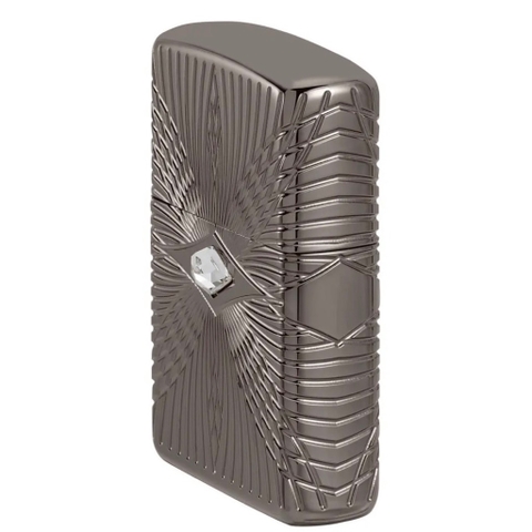 Bật Lửa ZIPPO - Luxury- Armor® Pattern Design ( Đá Trắng Black Ice )