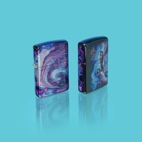 Bật Lửa ZIPPO - Classic - Universe Astro Design (Loang Vân Tím)
