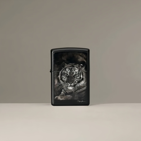 Bật Lửa ZIPPO - Classic - Spazuk (Hổ Đen Lì)