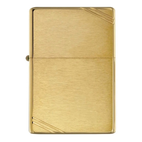Bật Lửa ZIPPO - Vintage - Slashes Brushed Brass (Chặt Góc Đồng)