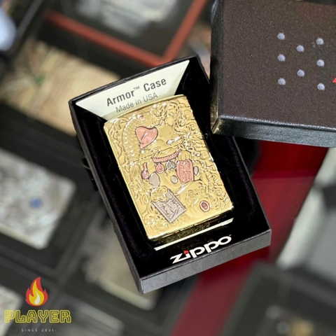 Zippo Armor Mèo Thần Tài - Phiên Bản Độ Châu Á