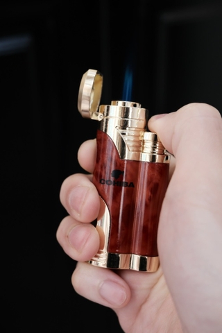 Khò Cohiba- Dáng ống Đỏ vân Đá- Phiên Bản 2 Tia