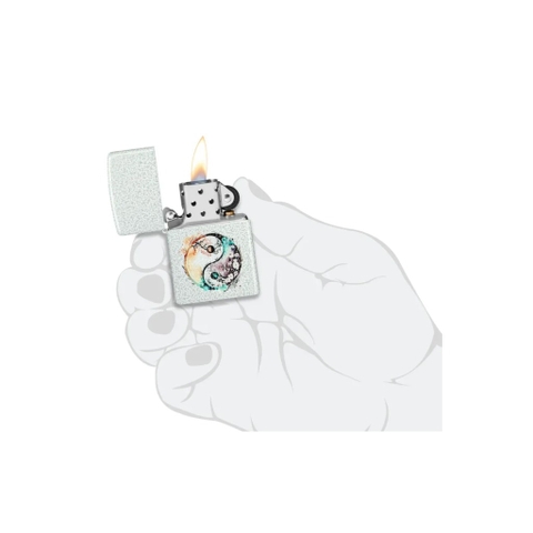 Bật Lửa ZIPPO - Classic - Floral Yin and Yang Design ( Âm Dương Phong Cảnh)