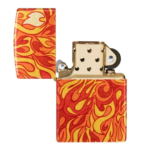Bật Lửa ZIPPO - Classic - Fire Zippo Design (Lửa Đỏ Premium)