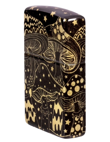 Bật Lửa ZIPPO - Classic - Mushroom Drift Design ( Nấm Đen)