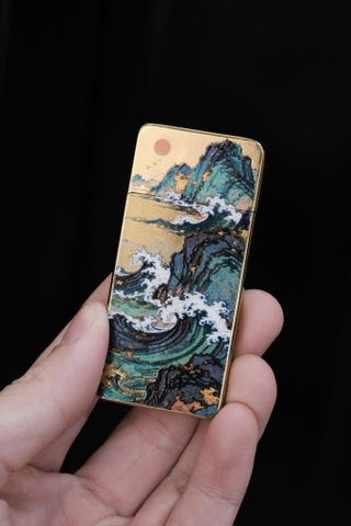 Bật Lửa Mỏng Bánh Xe - Decor Sơn Thuỷ