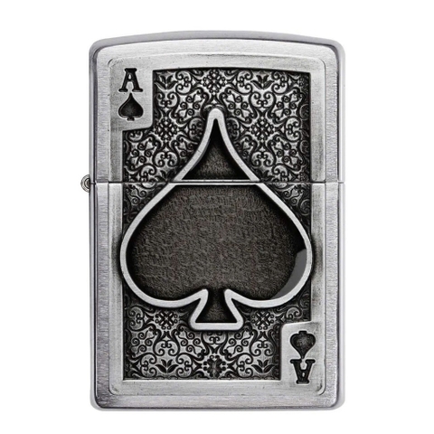 Bật Lửa ZIPPO - Classic -  Ace Of Spades Emblem ( Át Bích)