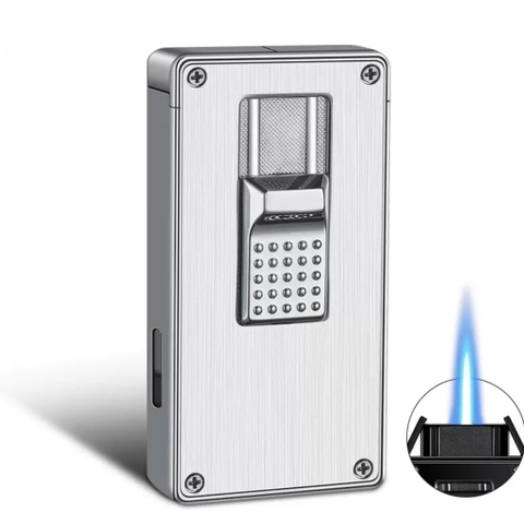 Bật Lửa Khò - Bạc Lì - Phiên Bản Nút Bấm Giữa