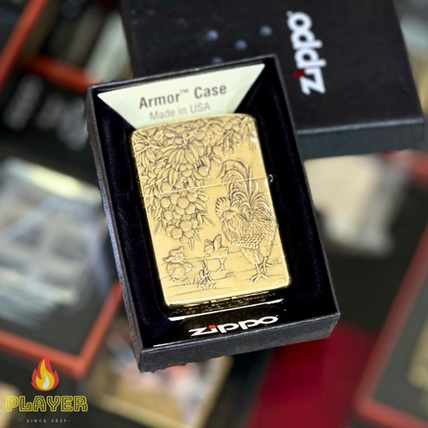 Zippo Armor Gà Trống - Phiên Bản Độ Châu Á