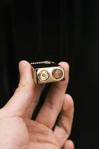 Derui Dunhill Đỏ Loang Sơn Mài Viền Vàng