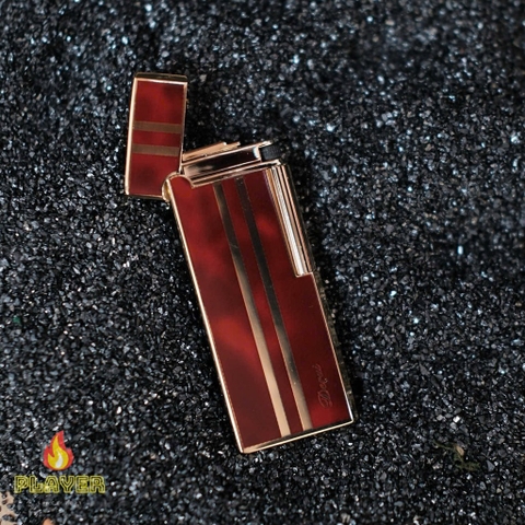 DUNHILL - Slim - Đỏ Mận Sọc Vàng - Phiên bản DERUI