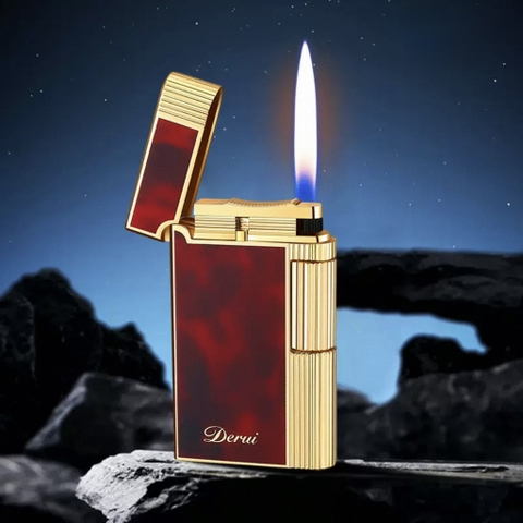 Derui Dunhill Mỏng Đỏ Đô - Viền Vàng
