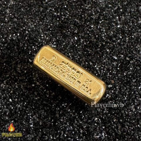 Bật Lửa ZIPPO - Slim - High Polish Brass (Vàng Gold Bóng mạ Chorme)