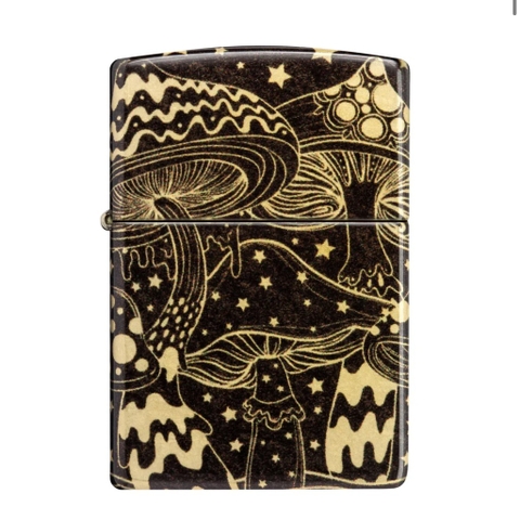 Bật Lửa ZIPPO - Classic - Mushroom Drift Design ( Nấm Đen)