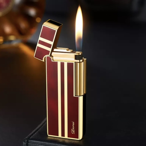 DUNHILL - Slim - Đỏ Mận Sọc Vàng - Phiên bản DERUI