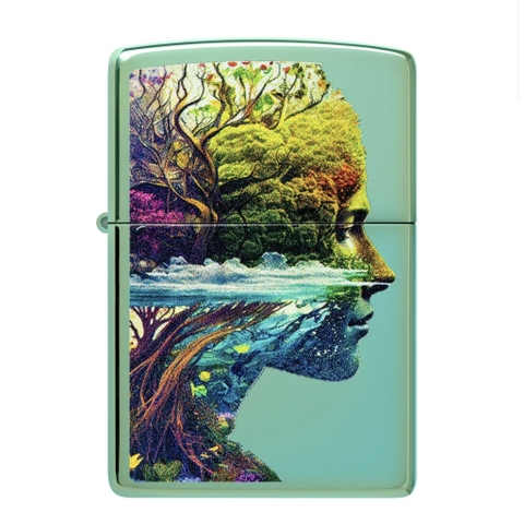 Bật Lửa ZIPPO - Classic - One with Nature Design (Mẹ Thiên Nhiên)