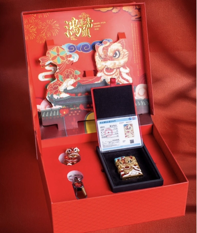 Zippo Kỳ Lân phiên bản độ - Set quà tặng