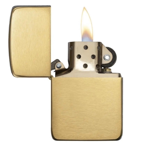 Bật Lửa ZIPPO - 1941 Replica - Brushed Brass (Đồng Phay Ngang)