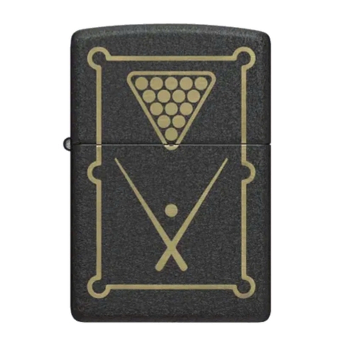 Bật Lửa ZIPPO - Classic - Billiards Black Crackle Lighter (Bàn Billiard)