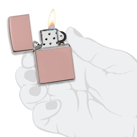 Bật Lửa ZIPPO - Classic -  High Polish Rose Gold (Vàng Hồng Trơn)