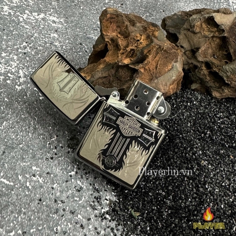 Bật Lửa ZIPPO - Classic - phiên bản Harley Davidson (Thánh Giá)