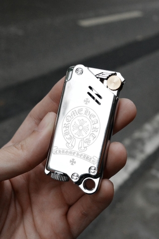 Bật Lửa Khò Đá - Chrome - Phiên Bản Bạc Bóng