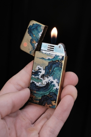 Bật Lửa Mỏng Bánh Xe - Decor Sơn Thuỷ