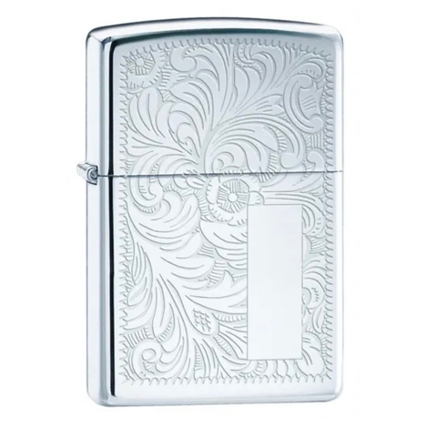 Bật Lửa ZIPPO - Classic - Polish Chrome Venetian Design (Hoa Văn Ý Bạc)