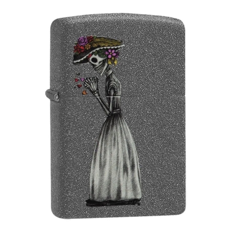 Bật Lửa ZIPPO - Classic - Iron Stone Couple (Cặp Đôi Đầu Lâu)