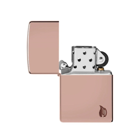 Bật Lửa ZIPPO - Armor®-High Polish Rose Gold Flame Design (Vàng Hồng Lửa)