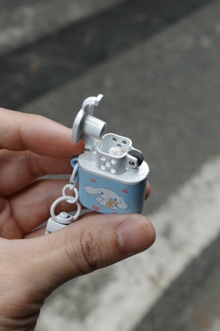 Bật Lửa Mini - Thỏ Xanh- kèm Móc Treo