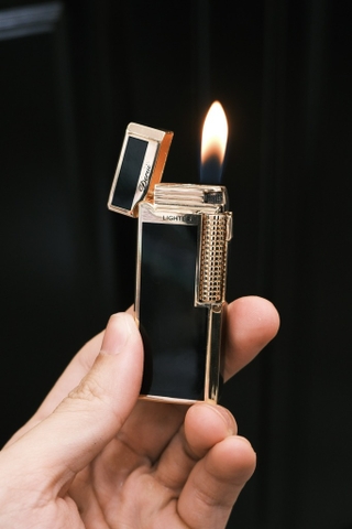 Derui Dunhill 2 Chế Độ - Đen Sơn Mài Viền Vàng